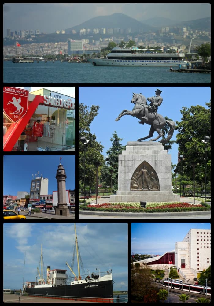 Amisos Tepesi'nden Samsun manzarası