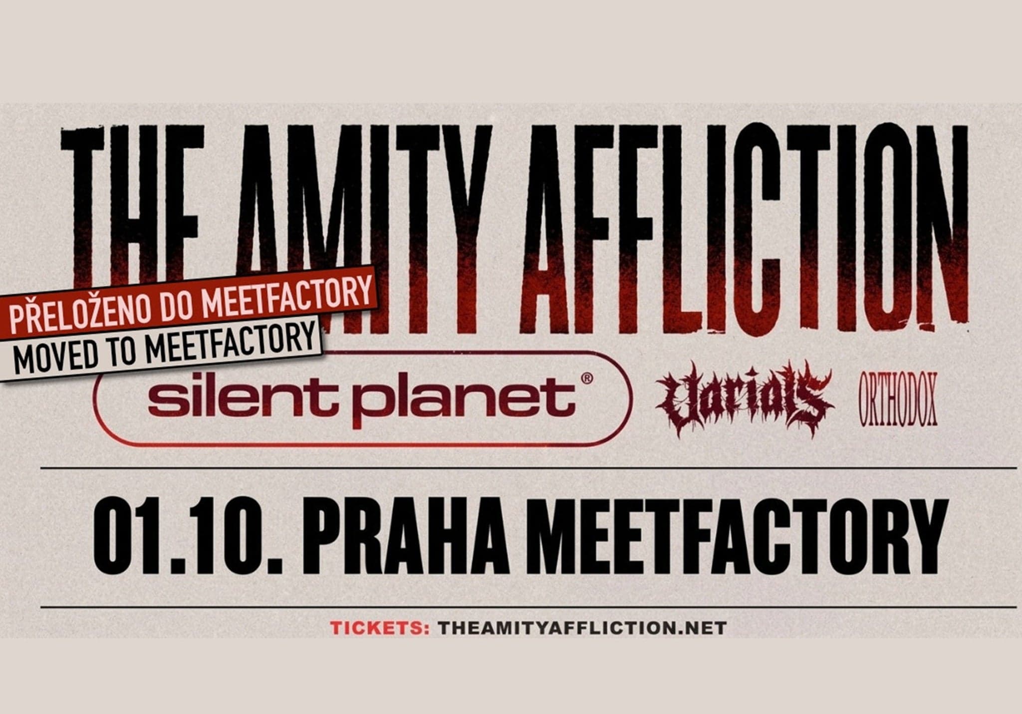 THE AMITY AFFLICTION, SILENT PLANET, VARIALS, ORTHODOX