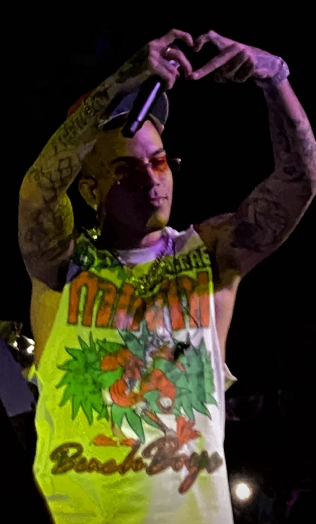 Sfera Ebbasta performing in Lloret de Mar