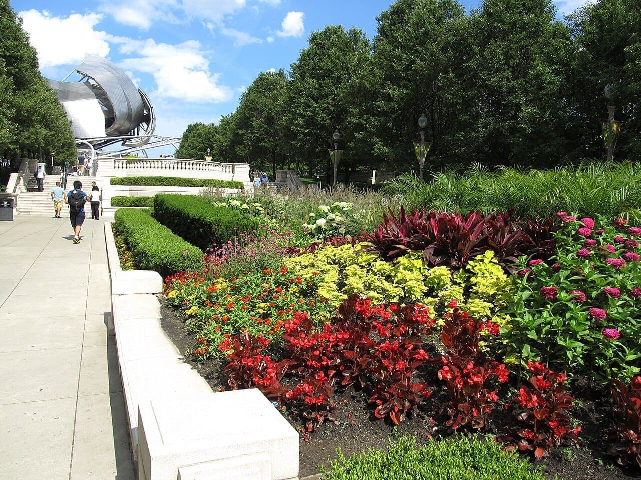 Chicago Millennium Park'ta açık hava etkinlik alanı