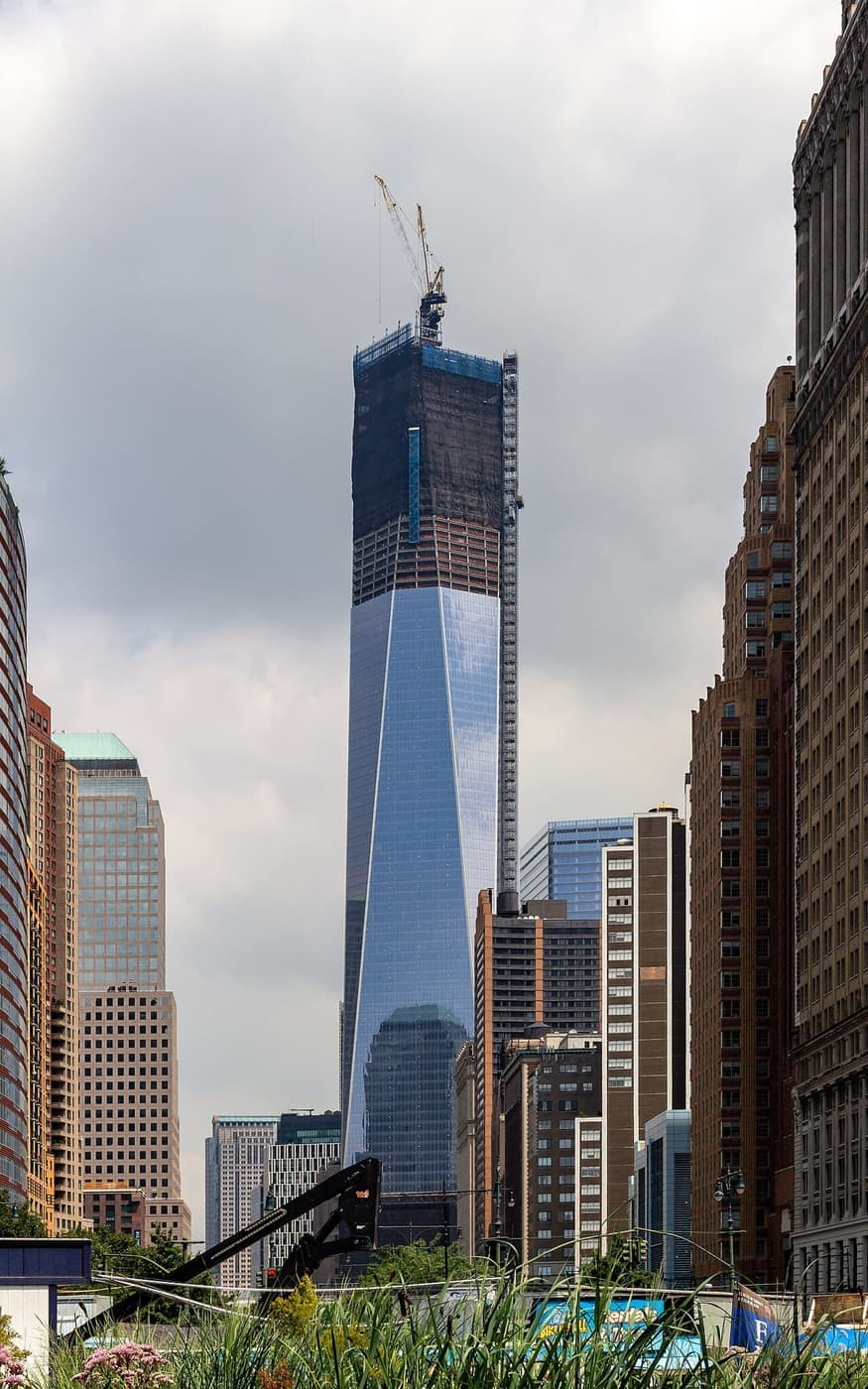 The Manhattan skyline from One World Observatory