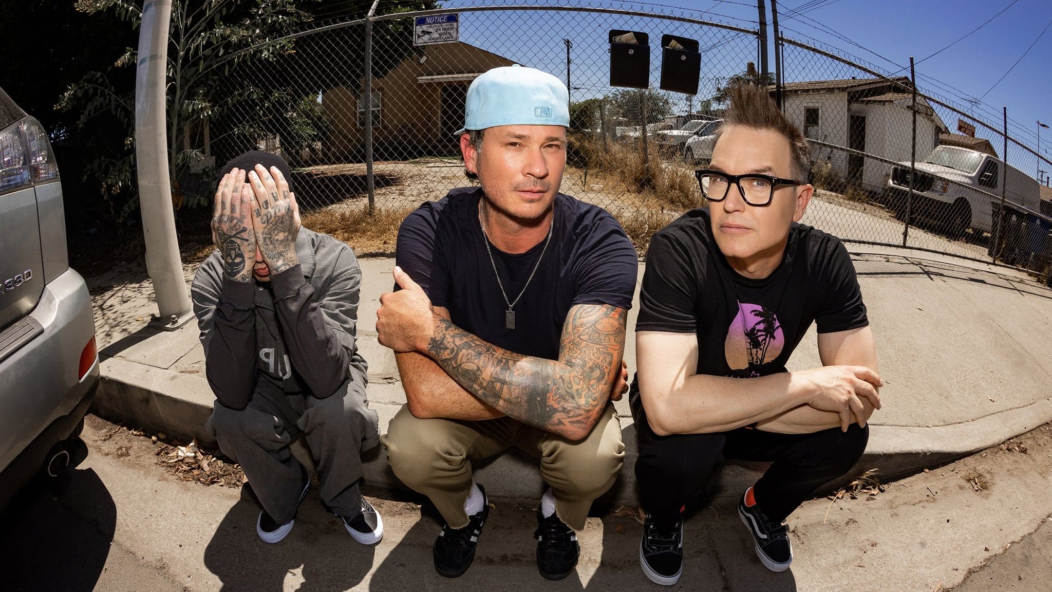 Pop-punk stage energy at a blink-182 concert