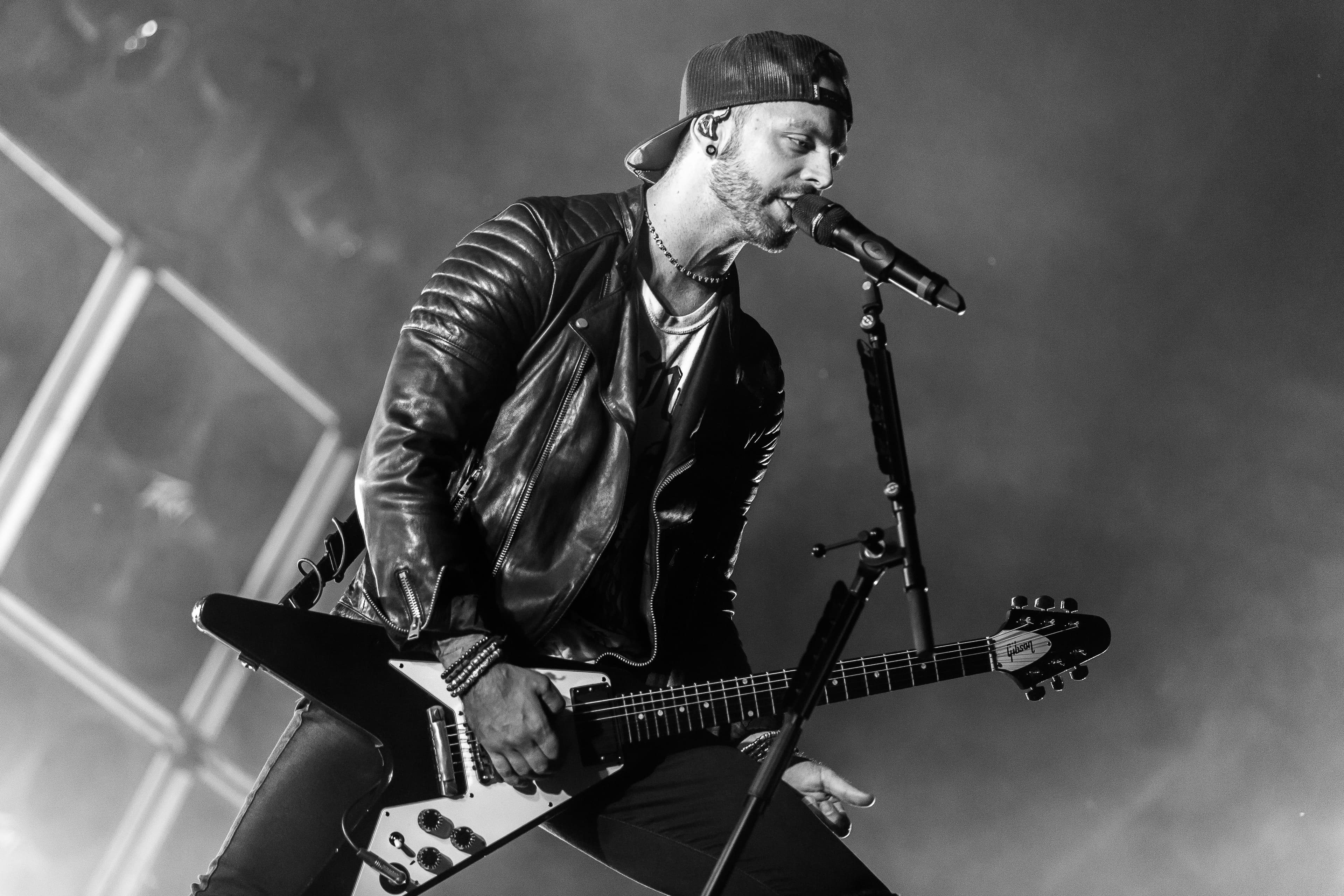Bullet For My Valentine performing at a festival in 2018