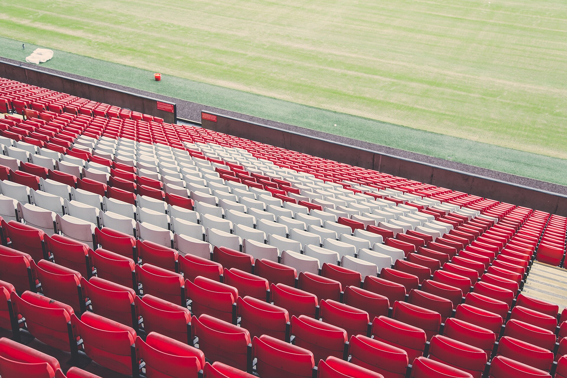 Fans watching a match in the stands