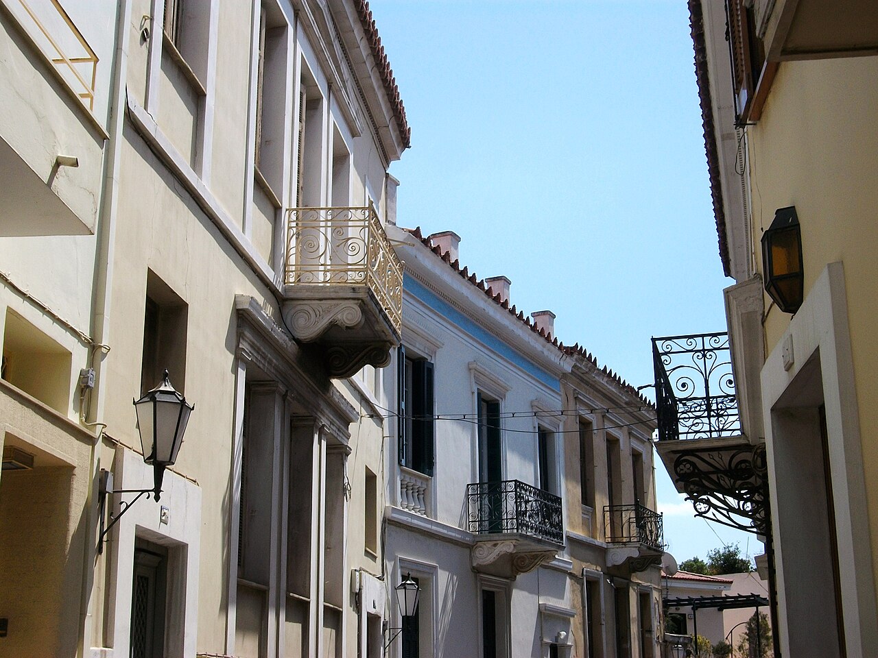 Streets of the Plaka district in Athens